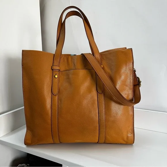 FOSSIL Kingston Carmen Sydney Maddox Stripe Tote Satchel Handbag - Picture 4 of 11